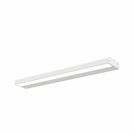 DALS LIGHTING 30in Hardwired Non-swivel Linear 16W 800 Lumens Cri90 HLF30-3K-WH